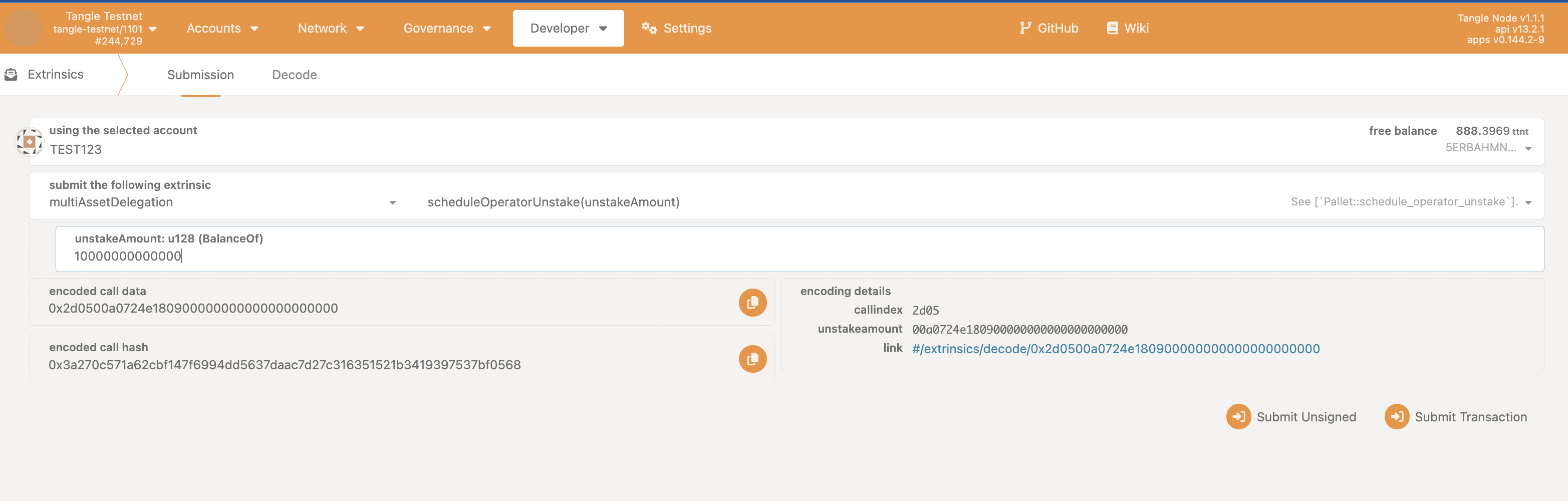 PolkadotJS Bond More
